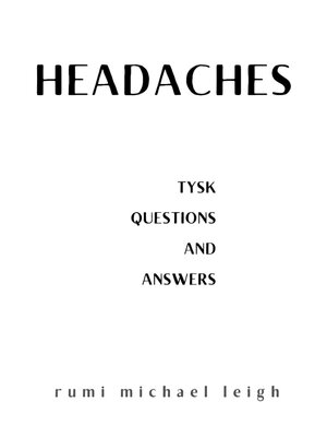 cover image of Headaches